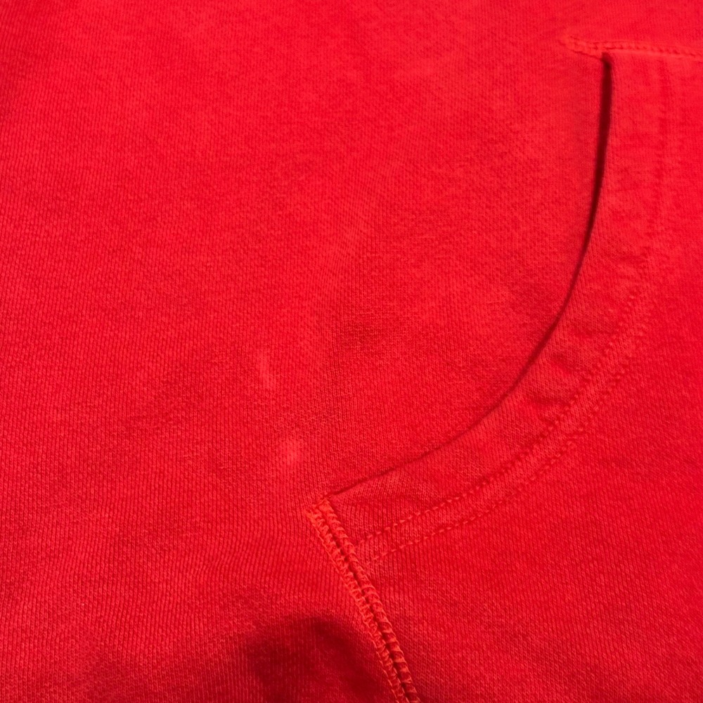 VTG Y2K Abercrombie & Fitch Mens Red Hoodie Sweatshirt XL - Picture 11 of 14